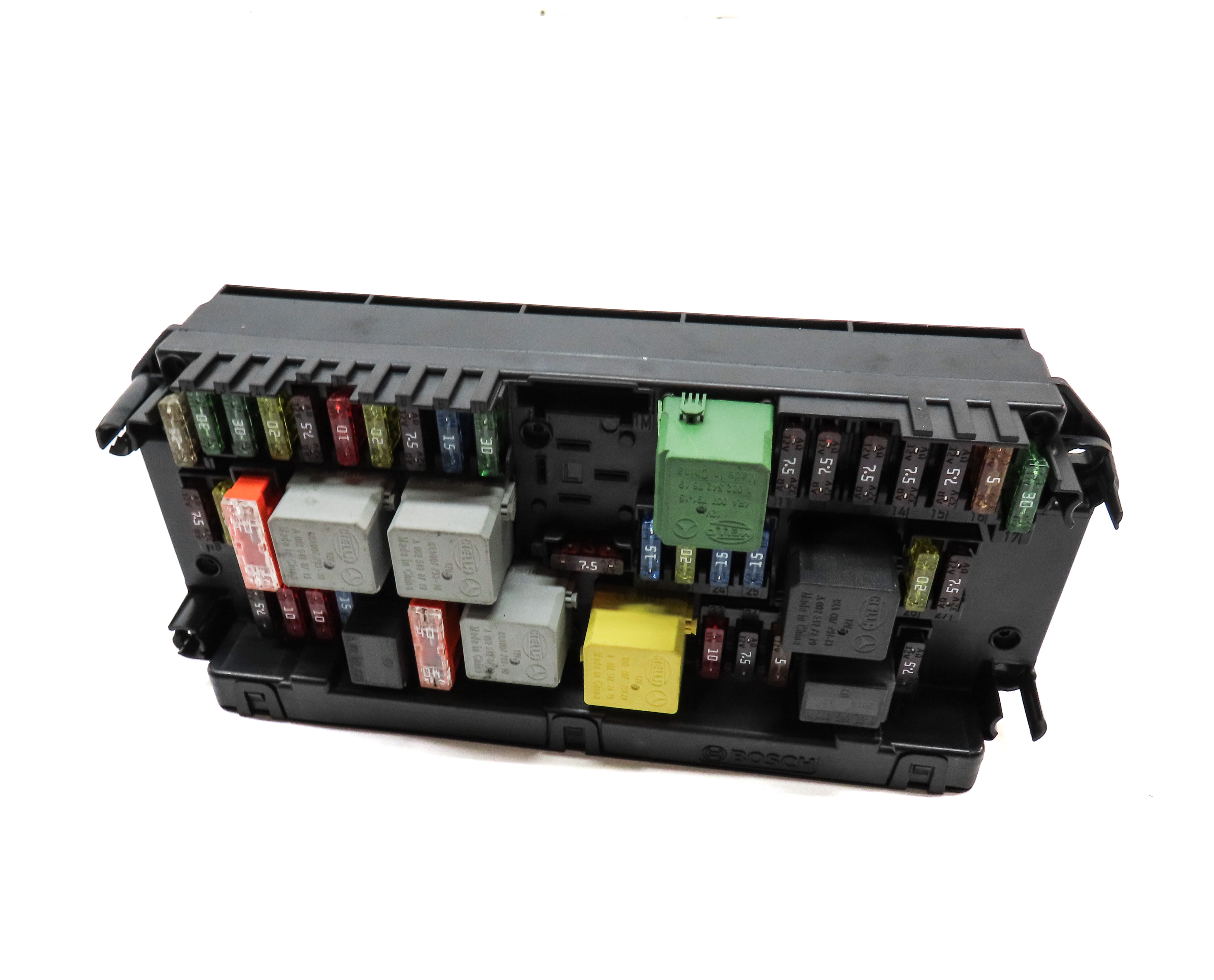 2012 MERCEDES C300 (W204) FRONT SIGNAL ACQUISITION MODULE SAM w/ FUSE BOX — exact item pictured